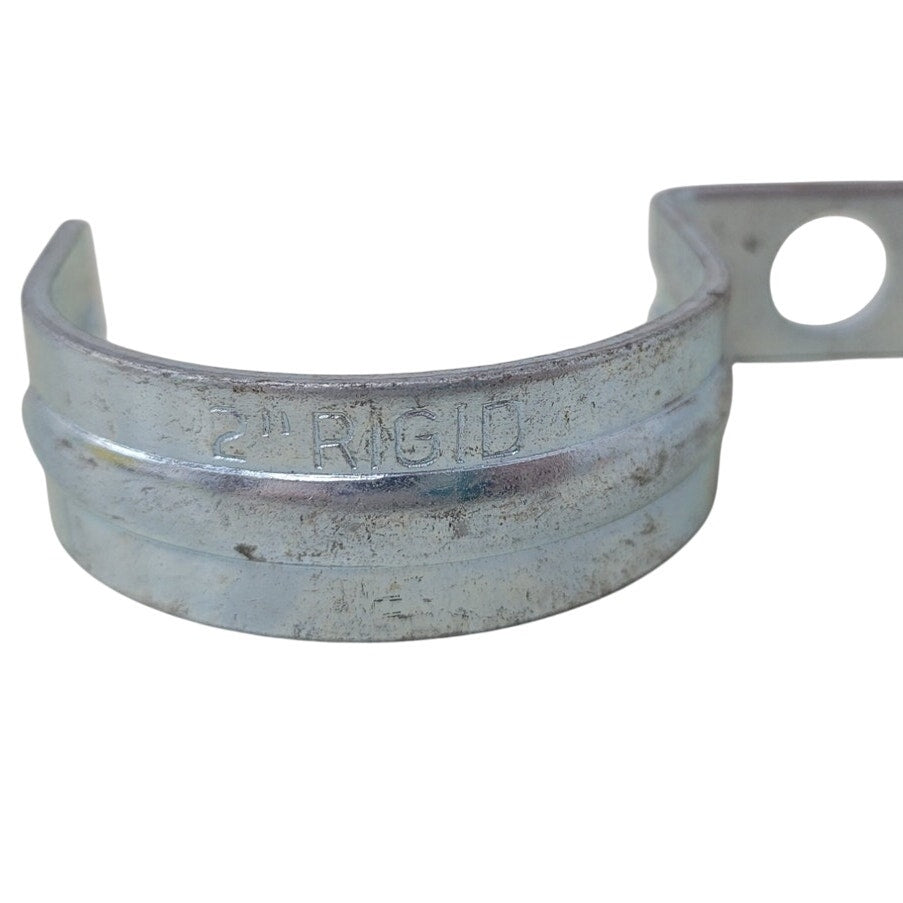 5 New Open Box 2" Metal Pipe Strap One Hole Rigid Pipe Fitting Straps