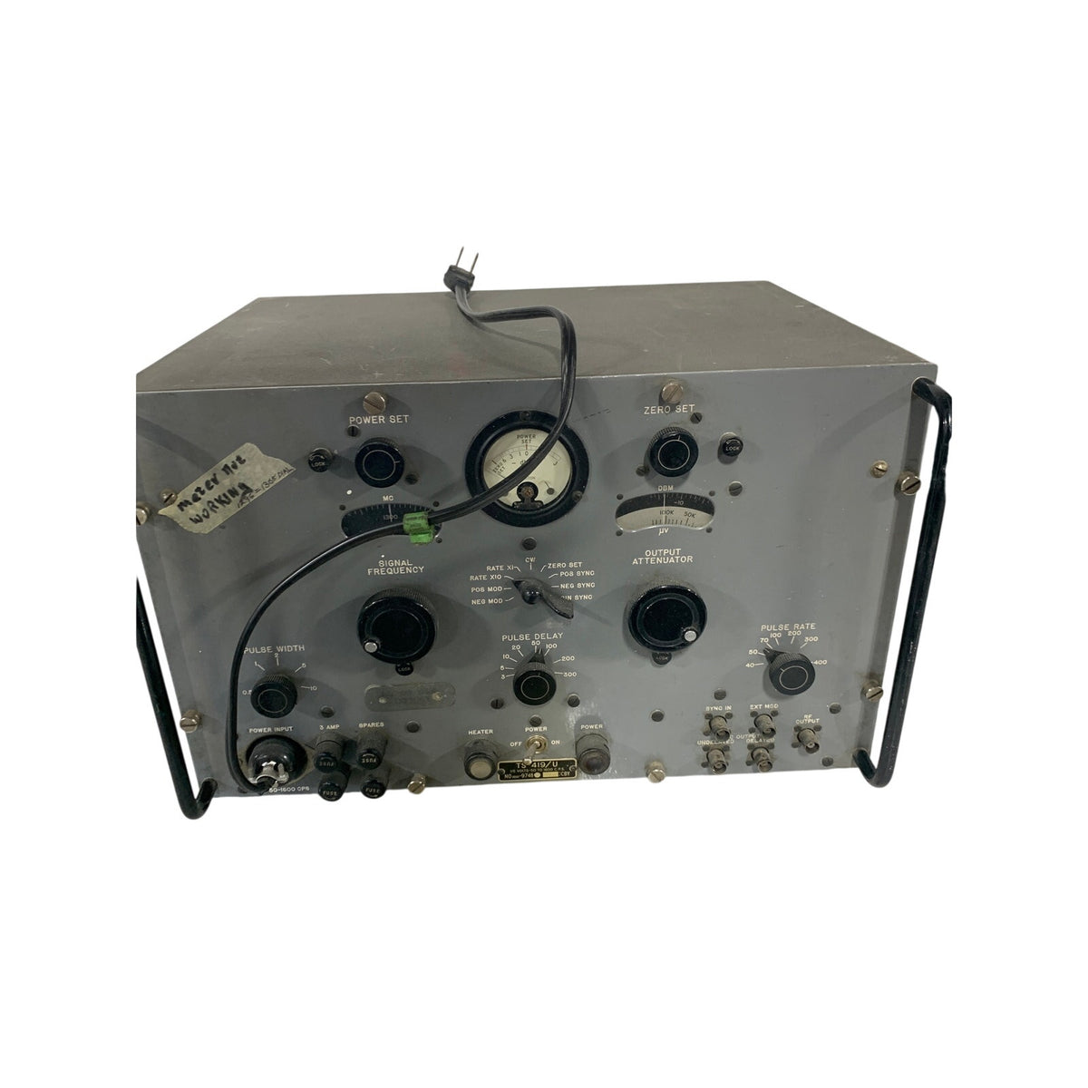 US Military TS-419/U Pulse Signal Generator — Vintage Military Surplus Test Equipment