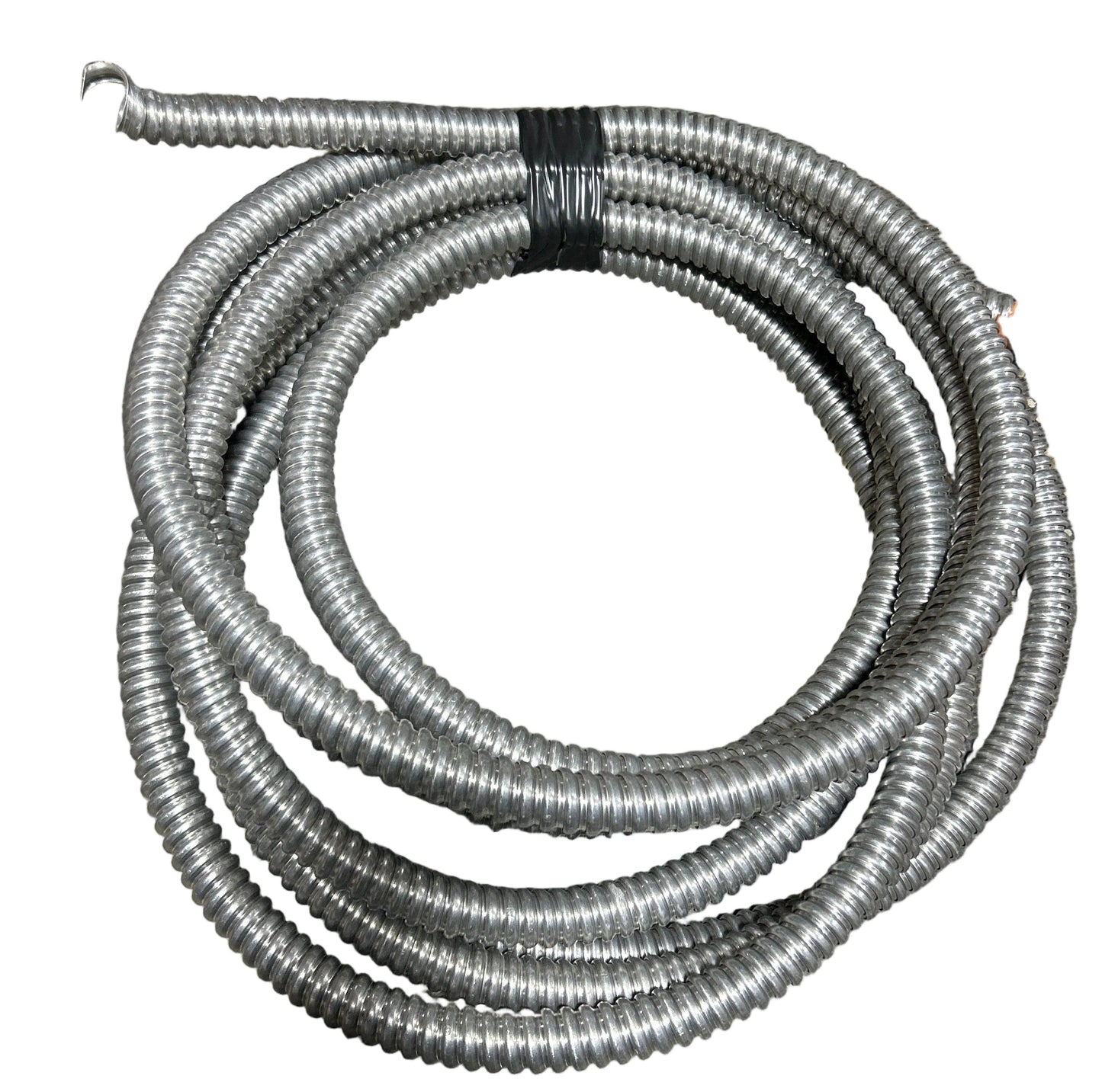 New Precut 3/4" Diameter Aluminum Metal Flexible Conduit Tubing - Open Box