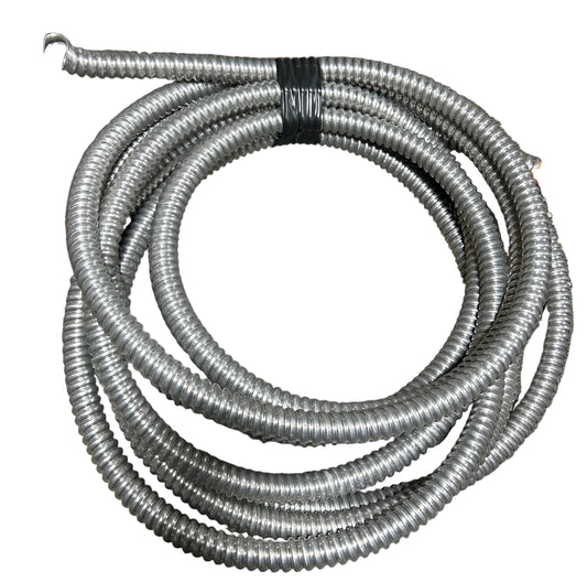 New Precut 3/4" Diameter Aluminum Metal Flexible Conduit Tubing - Open Box
