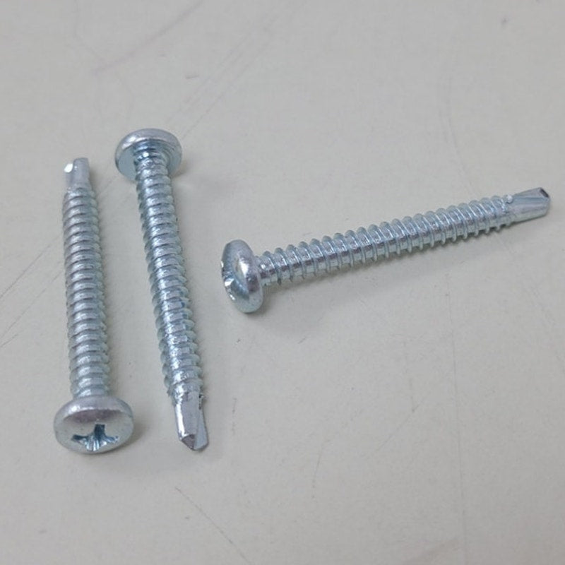 New Cully by Minerallac Company Pan Head Tek Phil 84824J 8-18 X 1.5" Zinc Screws