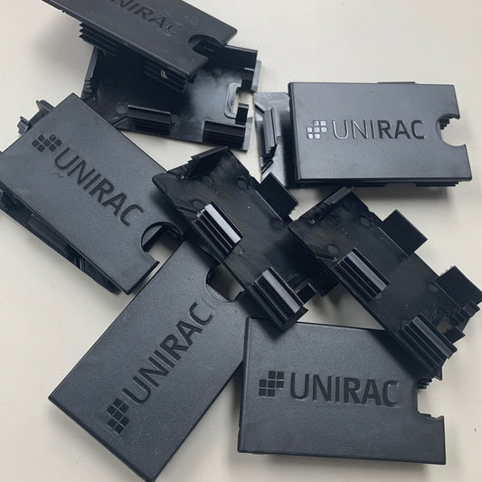 10 New Unirac GFT-CAP Black Plastic Rail End Cap for Solar Panel Module Racking