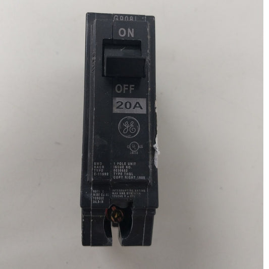 GE General Electric THQL Plug-In Circuit Breakers 20 Amp