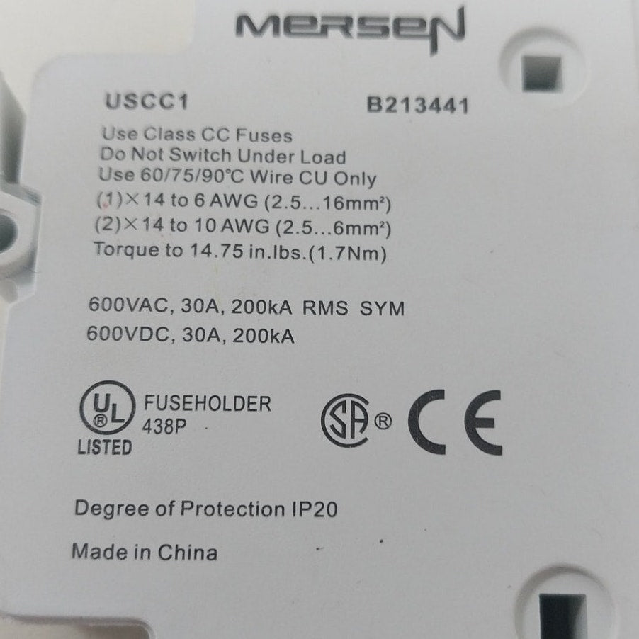 4 New Ferraz Shawmut UltraSafe 600V 30A USCC1 Fuse Holders B213441