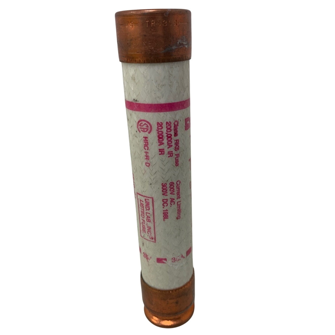 New Trionic Fuse 35A, 600V AC 5.5" by 1-1/16" Diameter Cylindrical Body TRS-RID