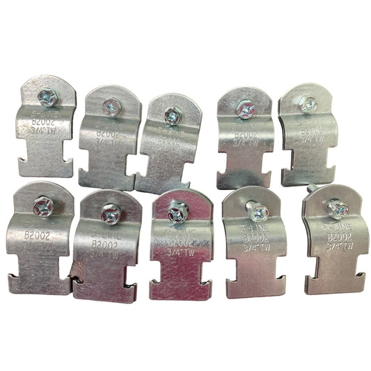 10 New B-Line or Other Brands B2002 3/4” TW Aluminum Pipe Strut Sets