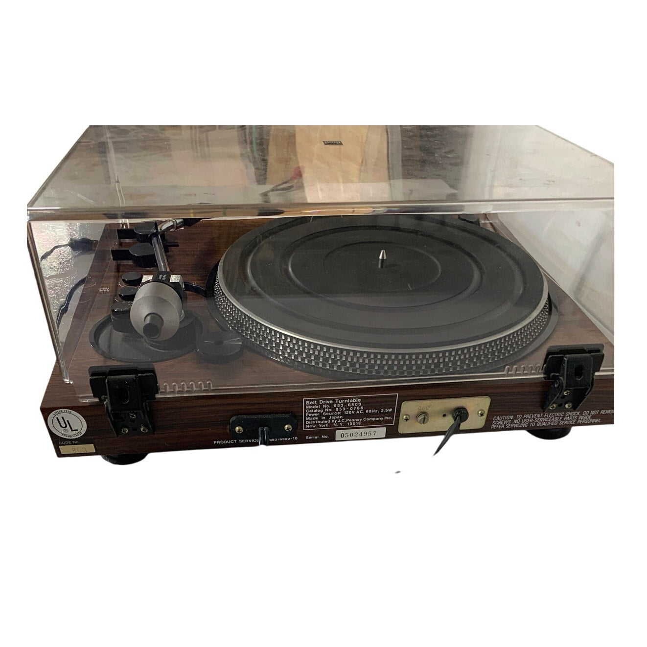 Vintage MCS Model 6502 Belt Drive Semi-Automatic Turntable (Technics Built)
