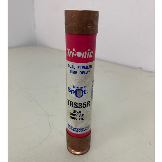 New Trionic Fuse 35A, 600V AC 5.5" by 1-1/16" Diameter Cylindrical Body TRS-RID