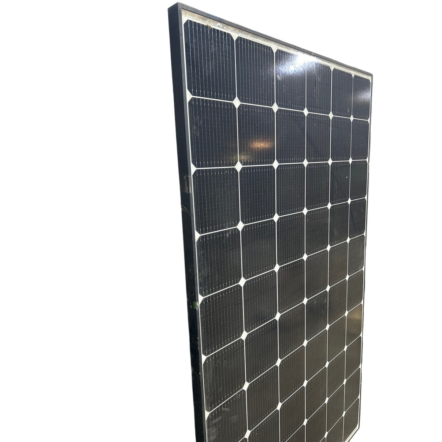 Used LG 375W Black w White Squares 375N1C-A6 Residential Solar Panel Module