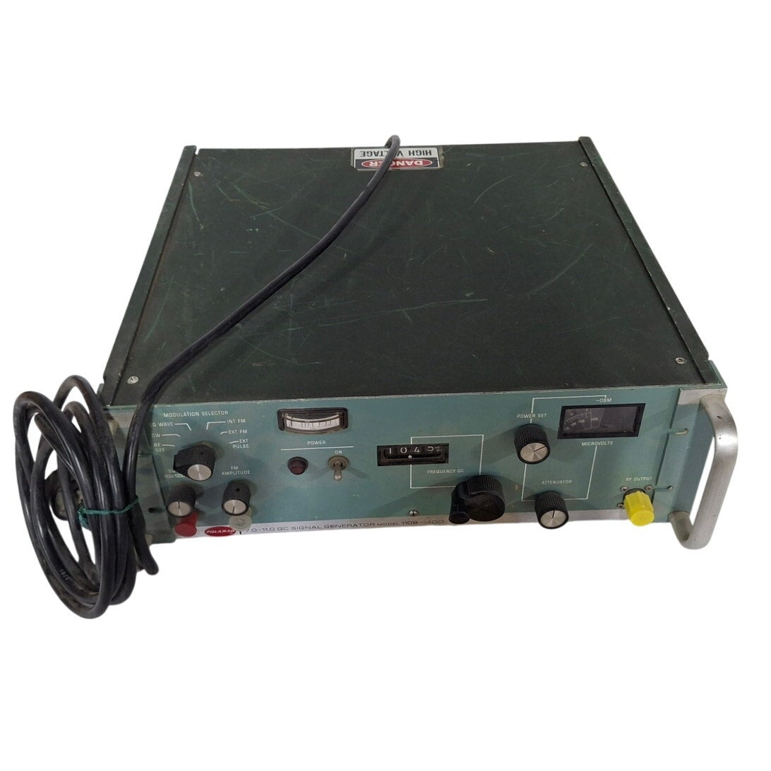 Vintage Polarad 1108-MOD 7–11 GHz Microwave Signal Generator, Used Untested