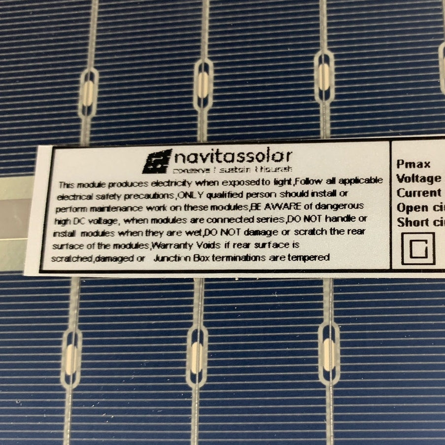 New Navitas 550W Bifacial Mono PERC Half Cut Module 144 Cell Solar Panel