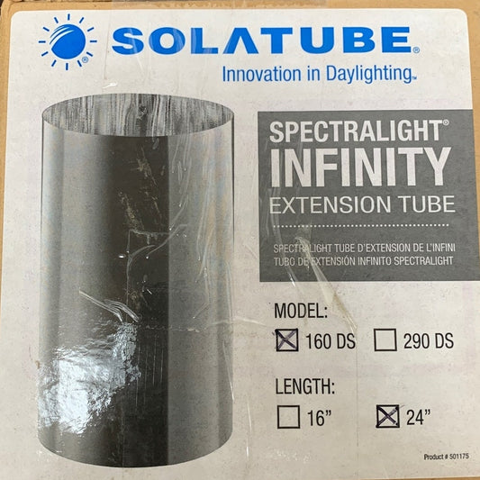 New In Box Solatube 501175 6" by 24" 160 DS Extention Tube
