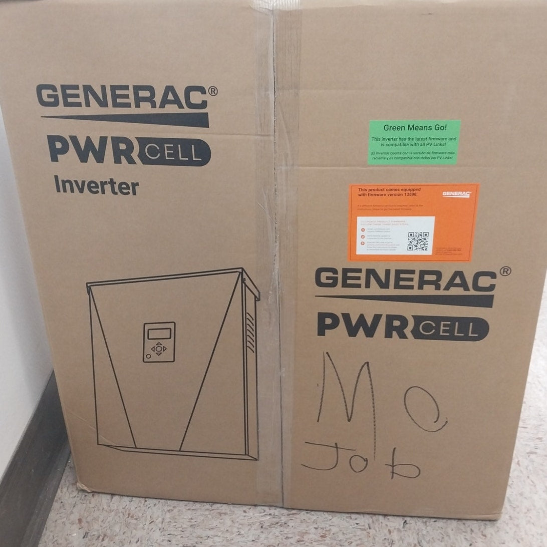 New In Box 240V 2PH Generac PWR Solar 7.6kW 120/240V Cell Inverter XVT076A03