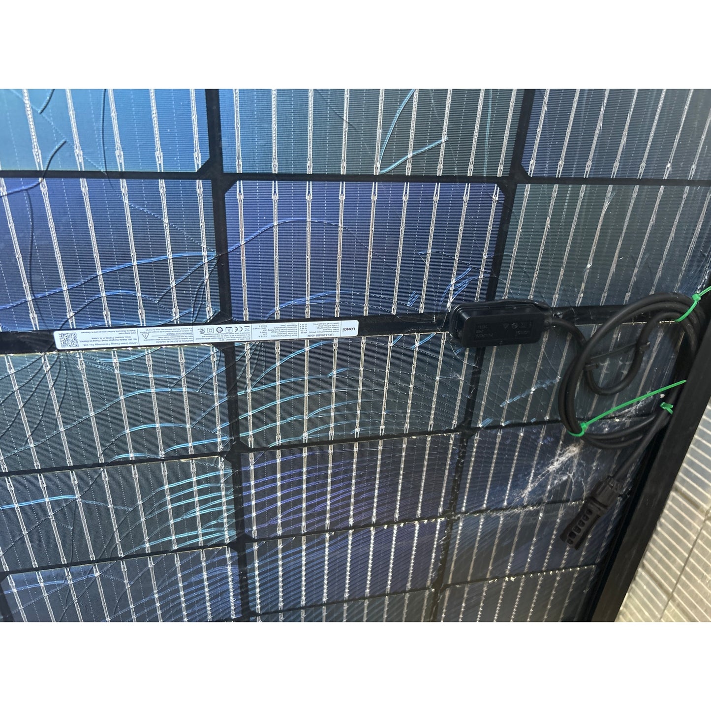 DAMAGED New LONGi BiFacial 400W 108 HC M10 Cells Black Frame 30mm Solar Panel