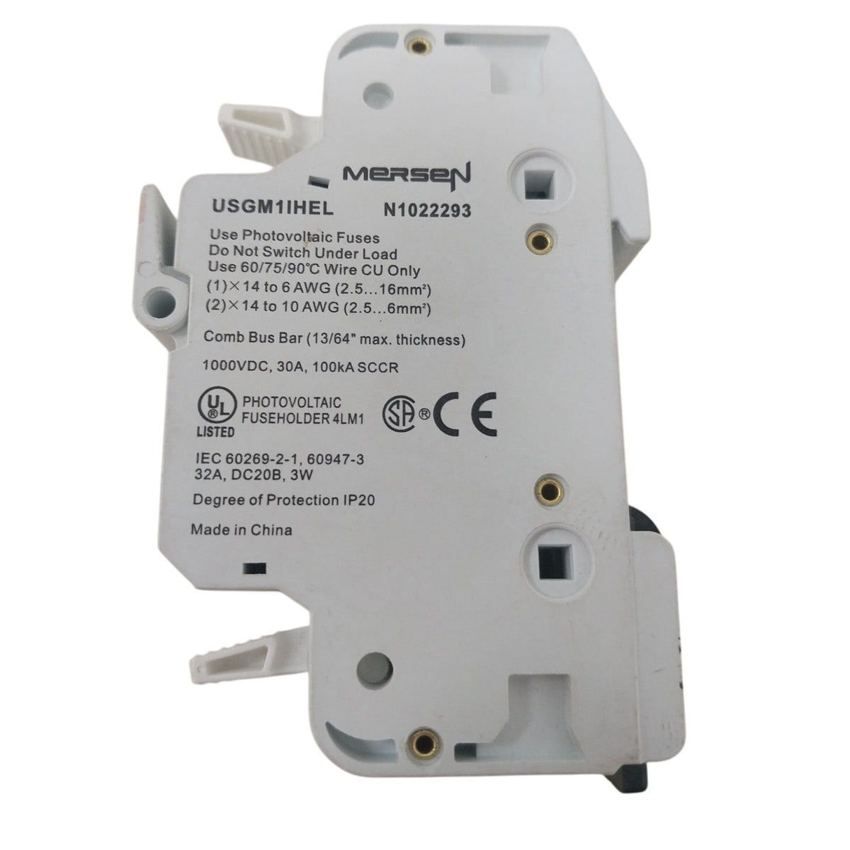 Lot of 5 New Ferraz Shamut 1000VDC 30A Photovoltaic PV Fuse Holder Open Box