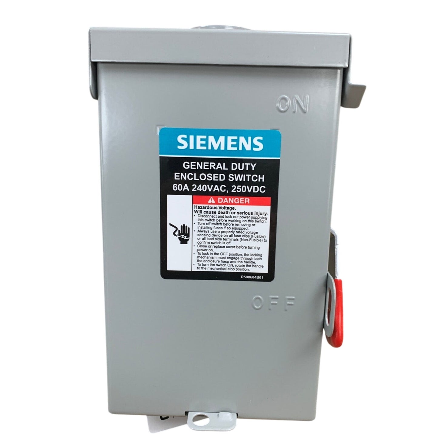 New Open Box Siemens GNF322RA 60A Non Fusible General Duty Safety Switch