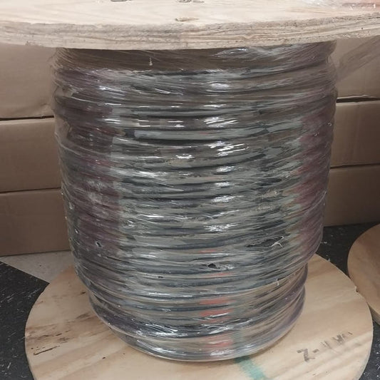New Wooden Spool of 200 Feet Black 3/0 AWG Aluminum Electrical Wire