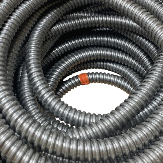 125' New 3/4" Diameter Aluminum Metal Flexible Conduit Tubing - Open Box