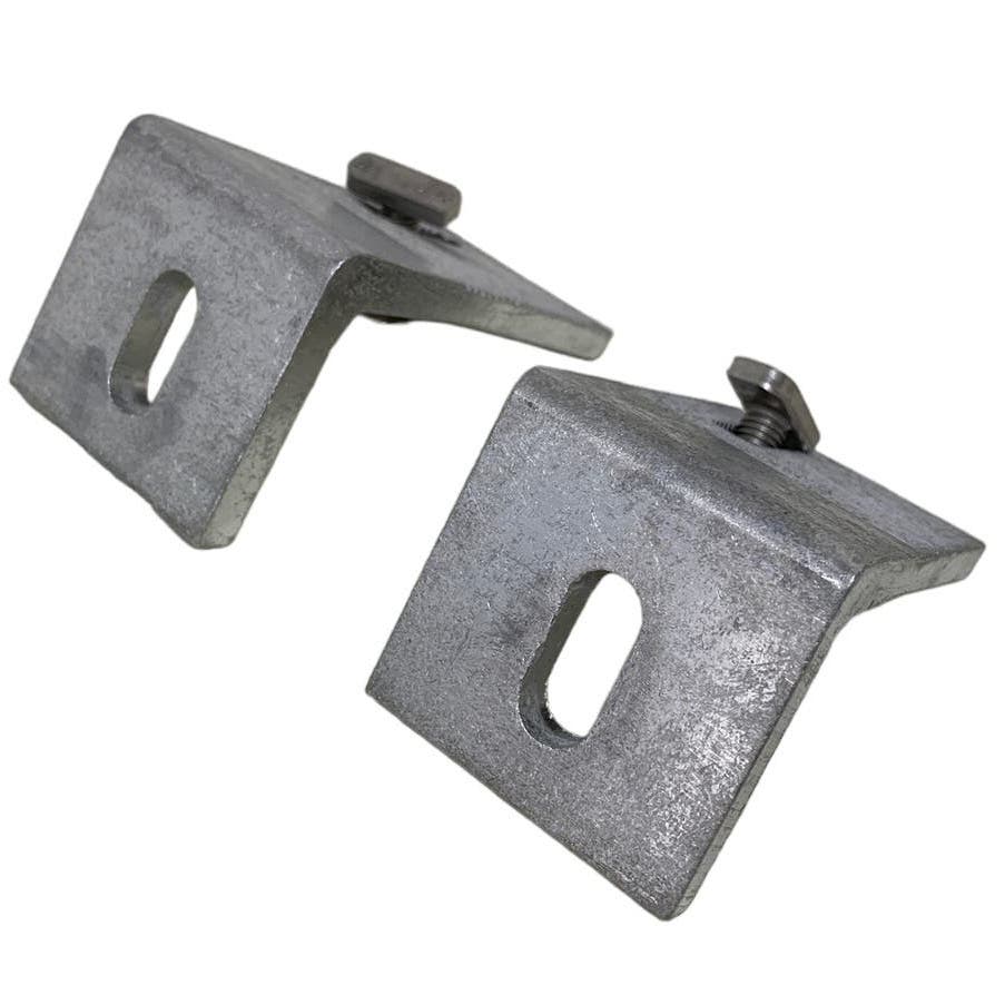 Lot of 2 New Ironridge Assembled Slotted L Foot Mill 461009 Mounting Brackets