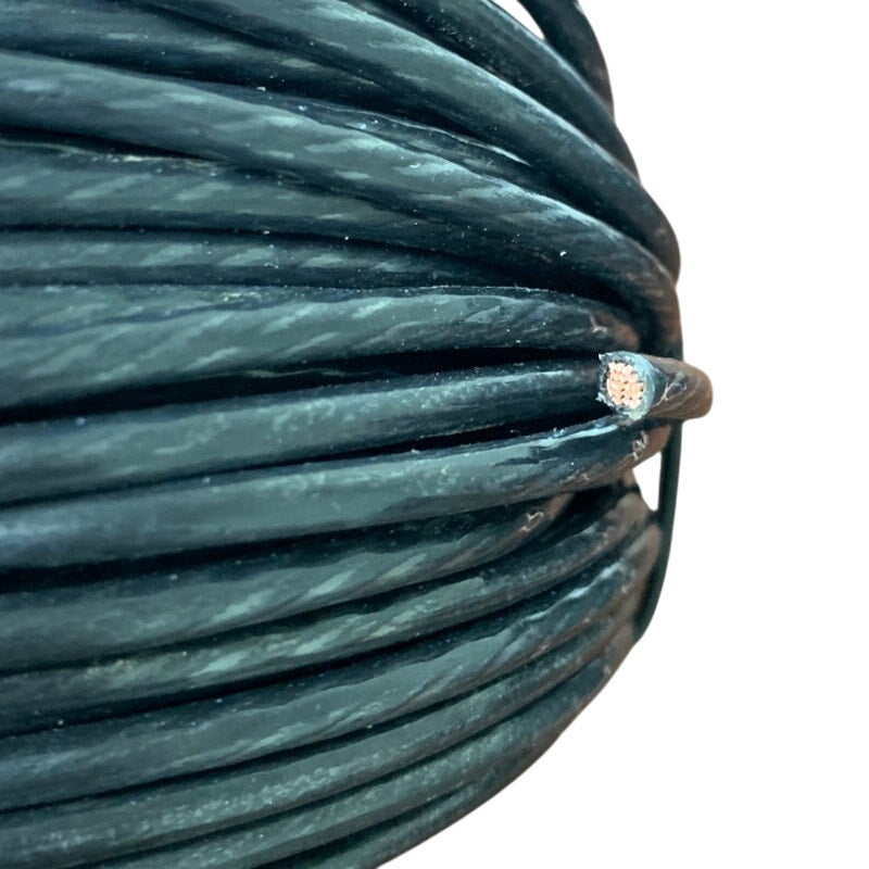 New 75’ Black 10 AWG THHN THWN Stranded Copper Encore Wire - Open Box
