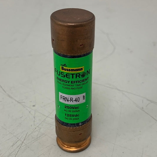 New Bussman 40A 250V AC 3" x 13/16" Cylindrical Body Fuse FRN-R