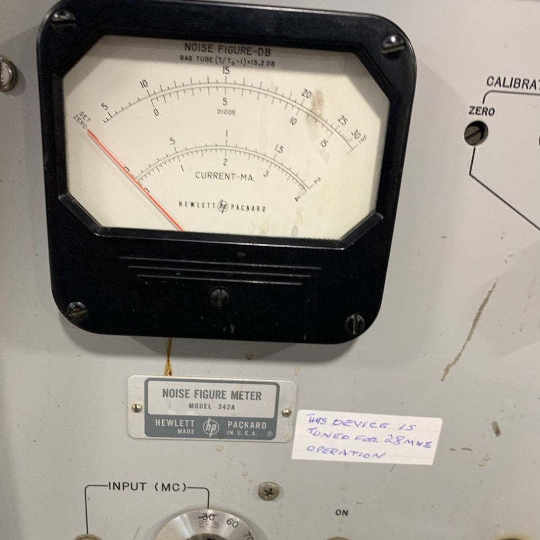 Hewlett-Packard HP 342A Noise Figure Meter – Tuned for 28 MHz Operation