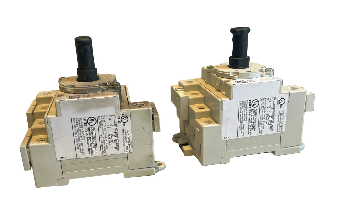 2 IMO SI18-BMDC64R-2H-X/95K Solar DC Disconnect Switches, Used
