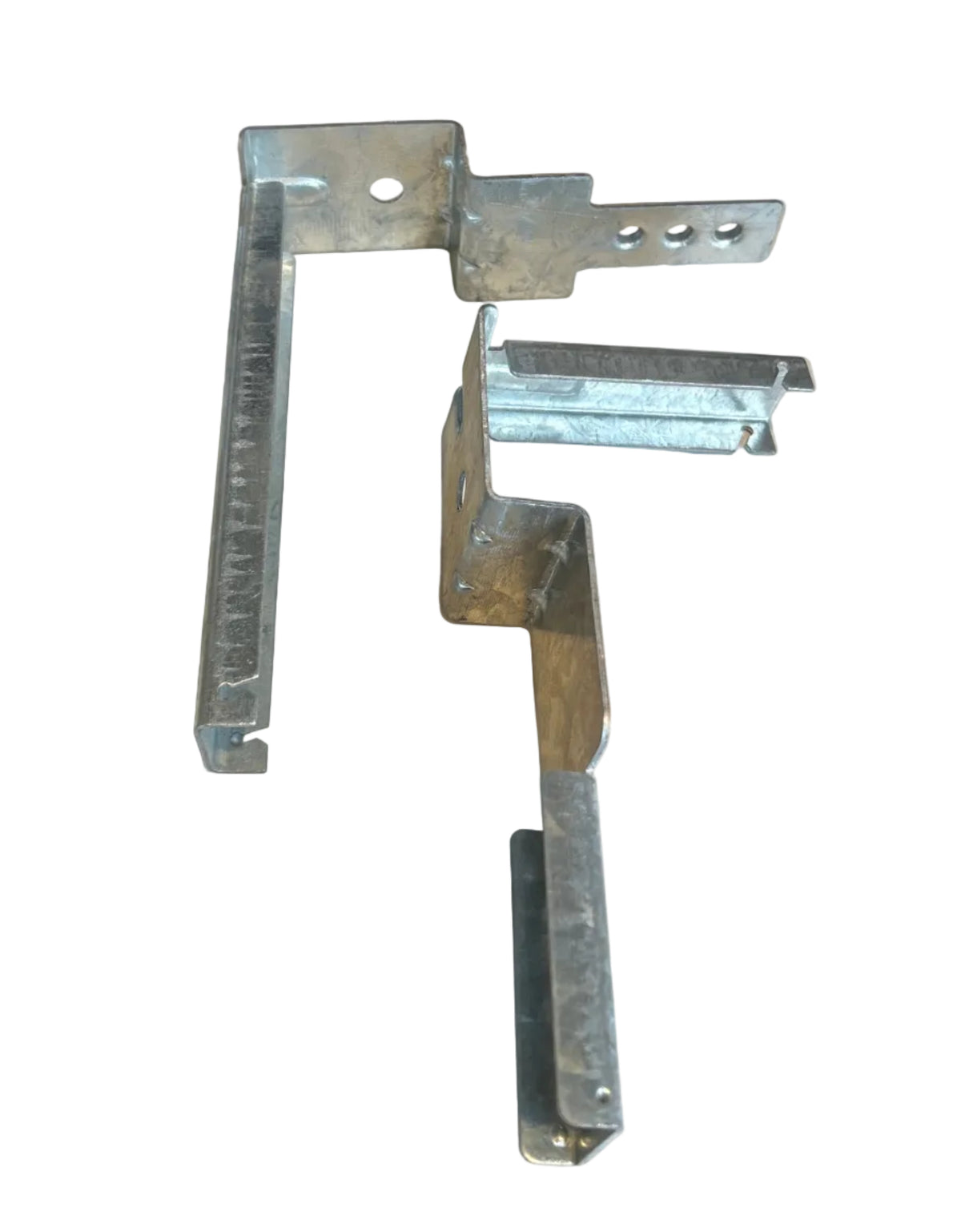 Heavy-Duty Metal Solar Roof Hook & Z-Bracket Pair (7"x6" & 8"x4")