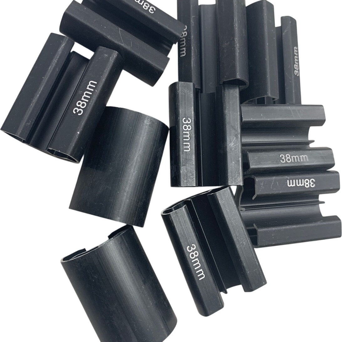 10 New IronRidge UFO Solar Panel Stopper Sleeves in Black Finish 38mm