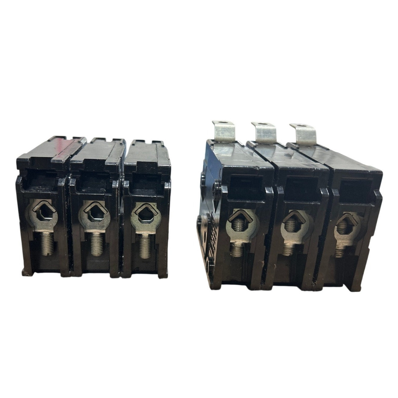 2 New Open Box Black Eaton Type BR320 20A 3 Pole Circuit Breakers
