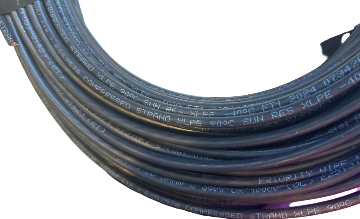 Priority Wire 10 AWG Black USE-2/RHW-2 Solar Wire — 100 ft, New Open Box