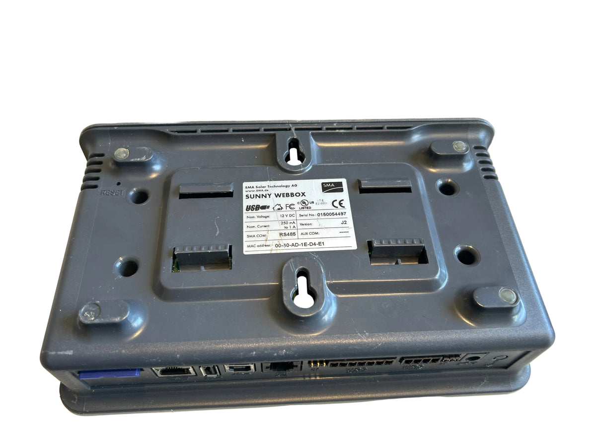 SMA Sunny WebBox Solar Data Logger | RS485 | w/ Power Adapter & SD Card