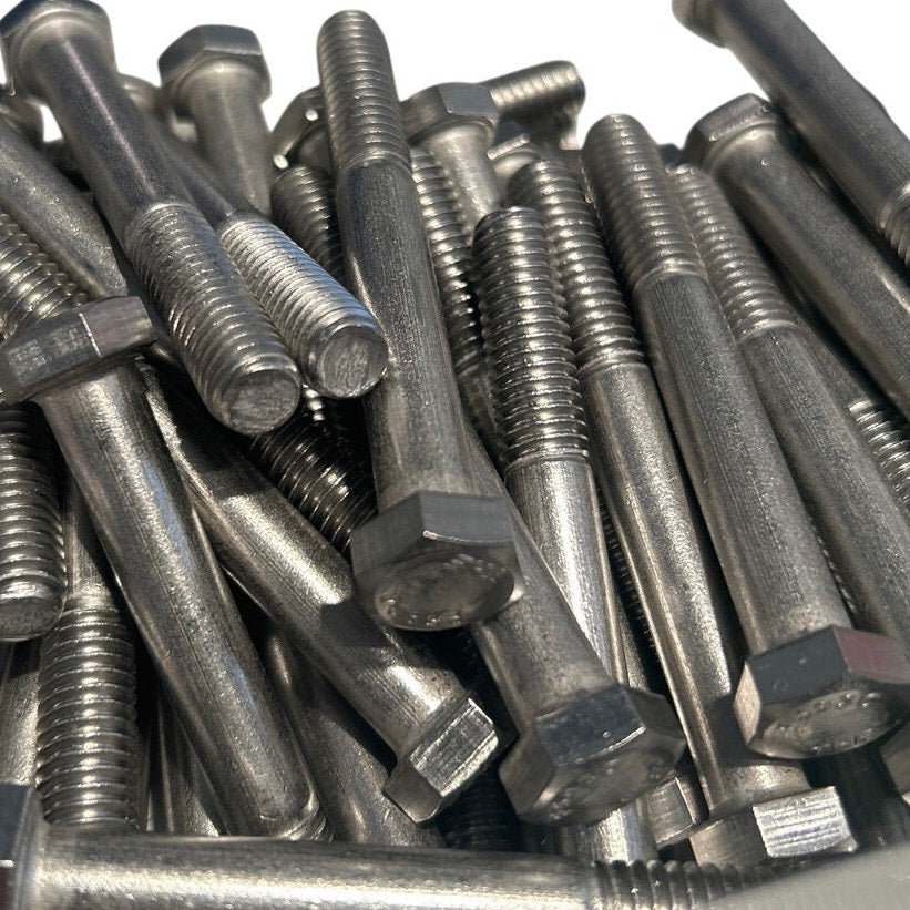 Bulk Lot of 50 Vintage TNS ASTM A325 Heavy Hex Structural Bolts – 3" Long