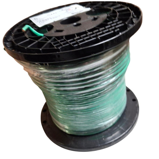 New 1000’ 8 AWG THHN THWN RoHS Stranded 600V Copper Wire Spool in Green