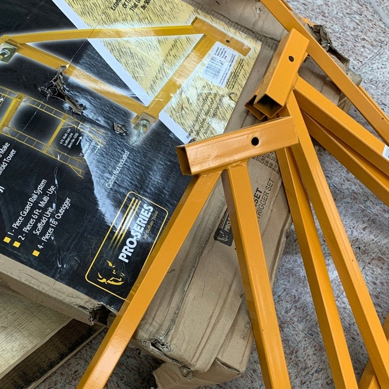 Buffalo Tools Pro Series 18" Steel Scaffolding Outriggers for GSSI 6 ft — Set of 4, New