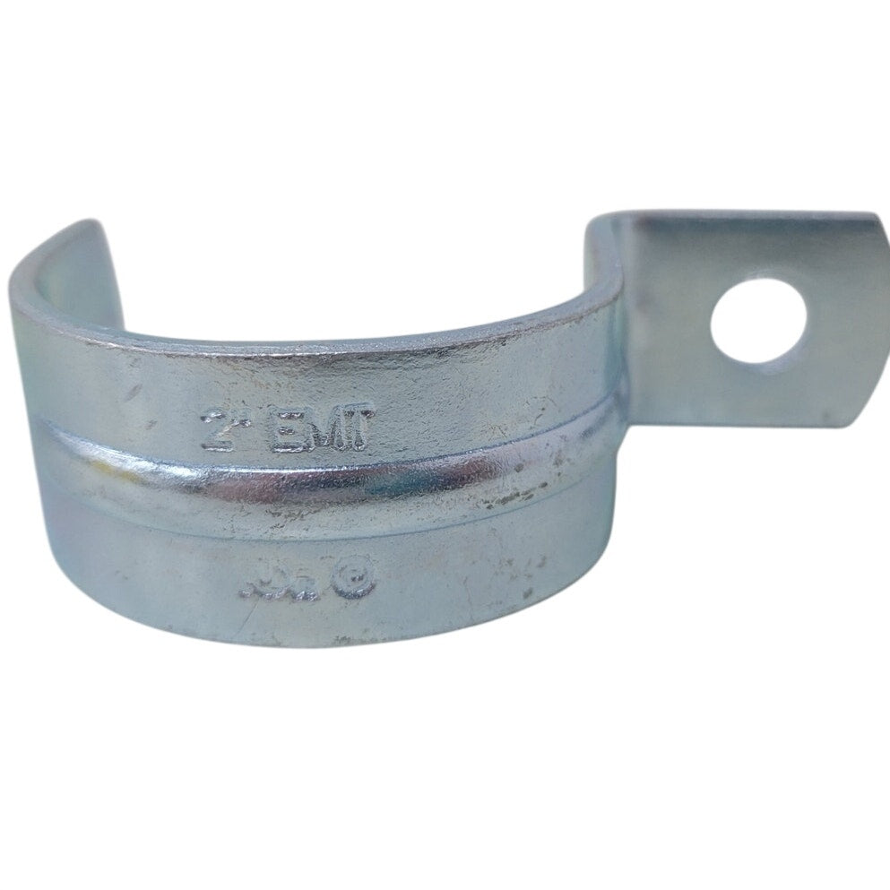 5 New Open Box 2" Aluminum Metal Pipe Strap One Hole EMT Fittings