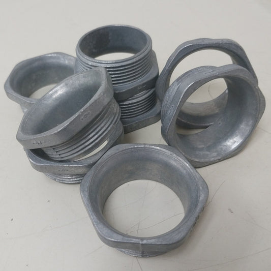 8 New 1.5" Threaded Metal Bushed Nipple FIttings - Open Box