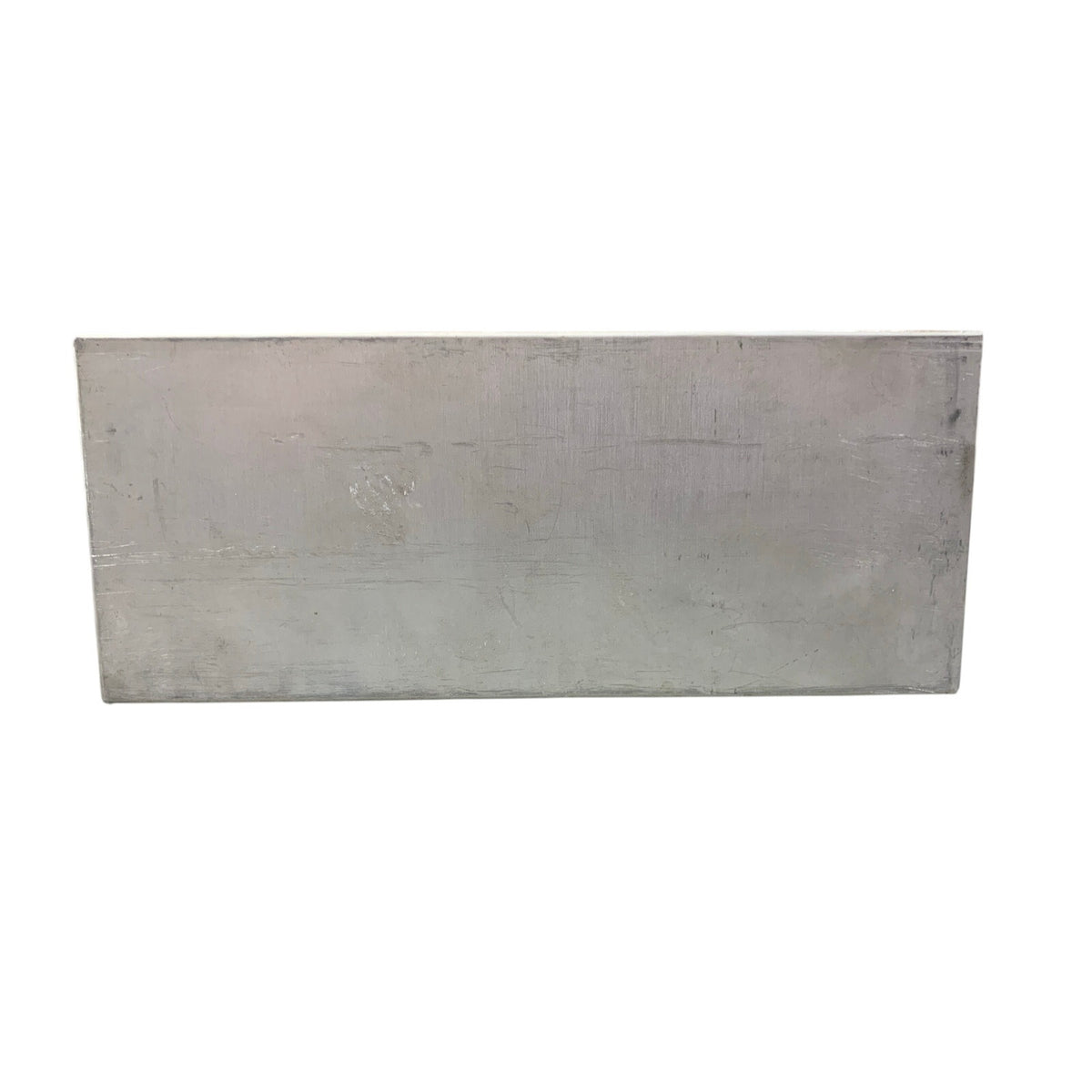 Silver Metal Utility Storage Box with Lid Industrial Organizer 10.5x8.5x3.5"