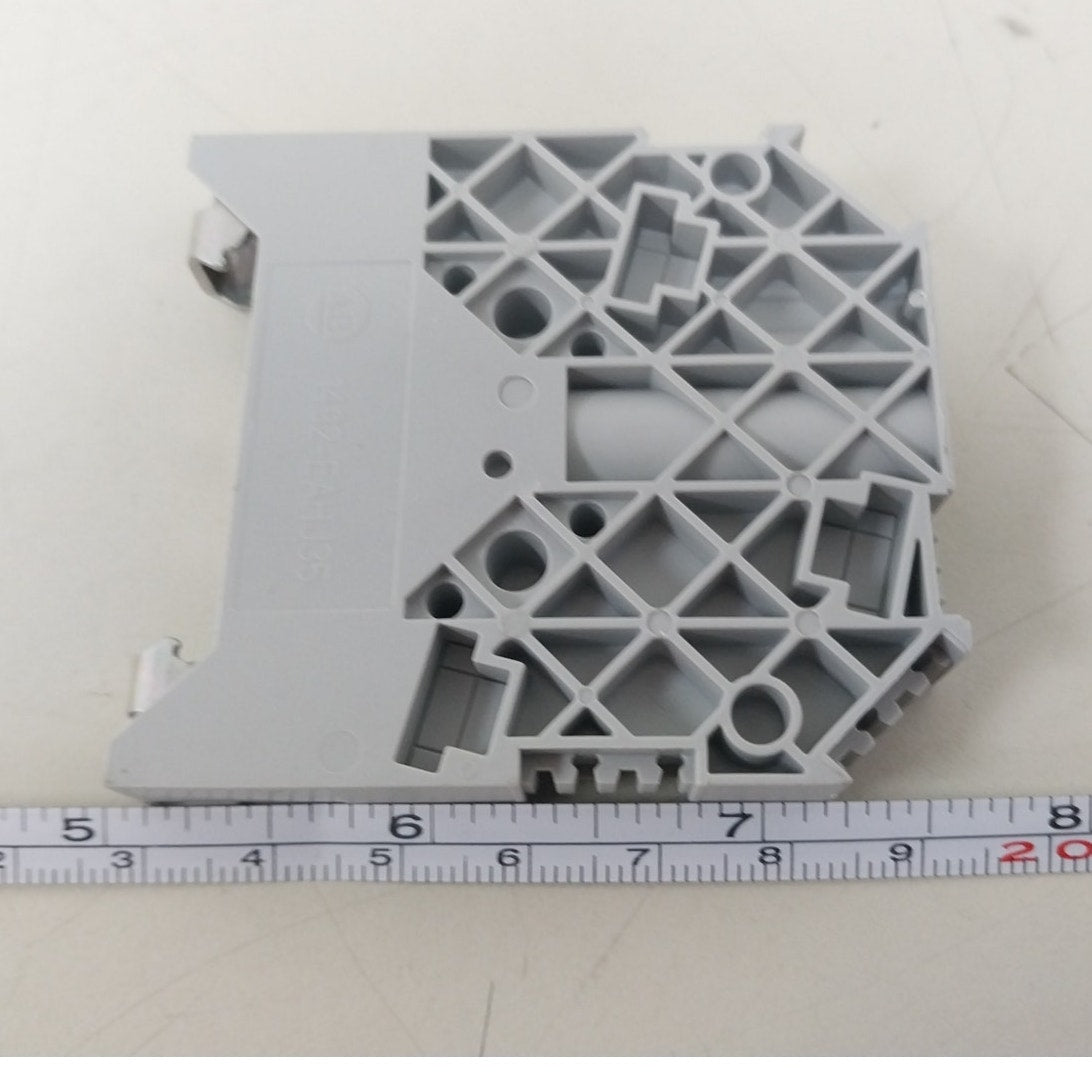 10 New Allen Bradley 1492 EAH-J35 Gray Plastic End Anchors Brackets - Open Box
