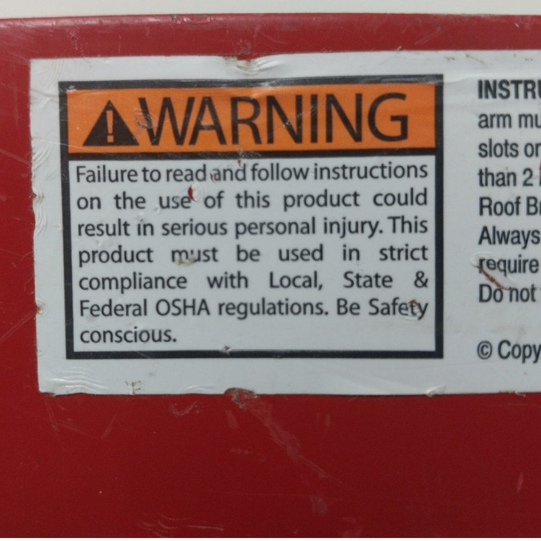 Qual-Craft Industries Model #2500 10" Adjustable Roofing Scaffolding Bracket