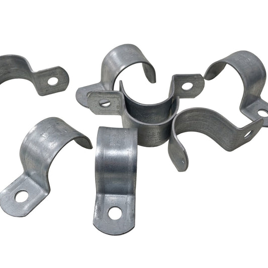 8 New 1.5" Metal Pipe Strap One Hole EMT Fittings