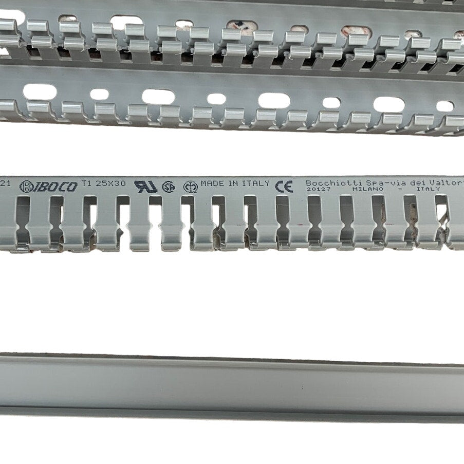 Iboco T1-1010G 1"x1" Open Slot Wire Duct with Covers — 45 ft, New