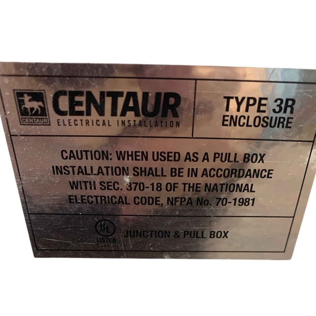 NEMA 3R Rainproof Electrical Enclosure Junction Box 8.5" x 8" x 4" VG Condition