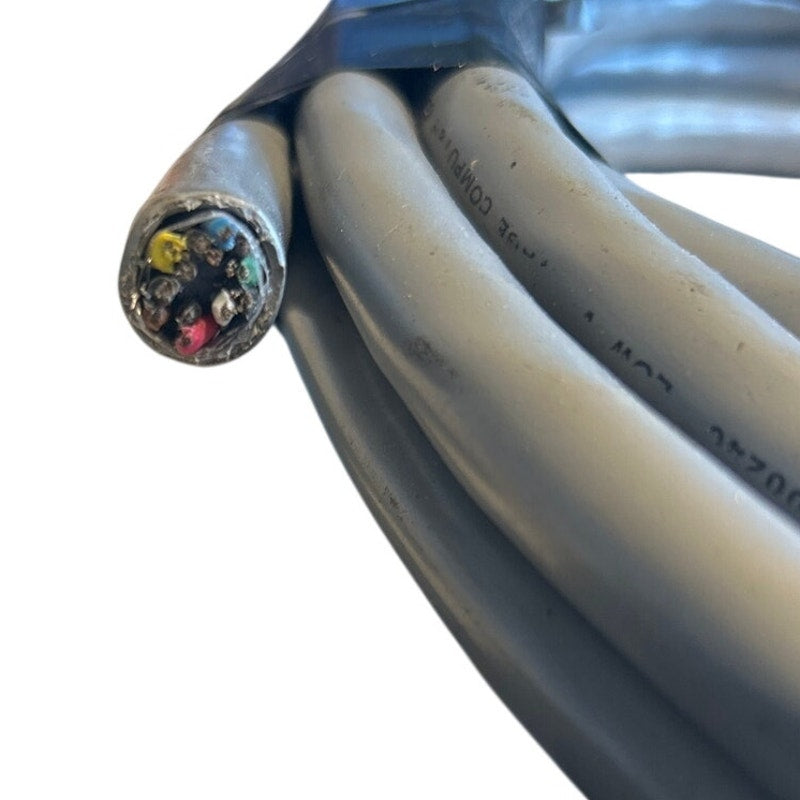 Vintage 30V Shielded Multiconductor Computer Cable 15 ft — Grey