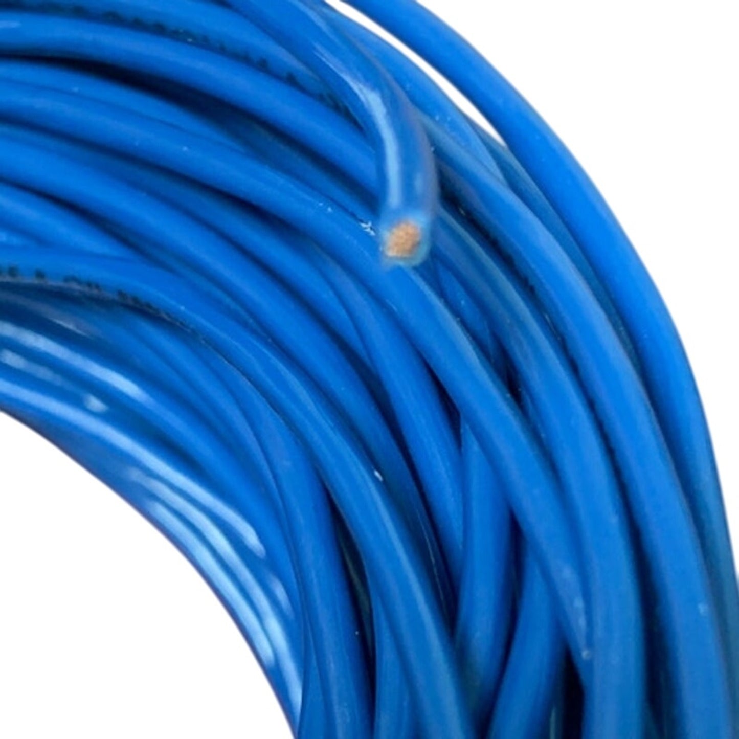 New 100’ Blue 14 AWG THHN THWN Stranded Copper Wire - Open Box