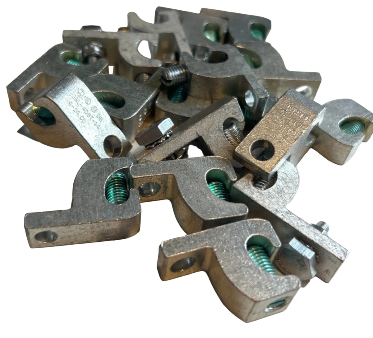 18 New Ilsco GBL-40BT-14 Bronze Ground Clamp Lug 4-14 AWG Open Box