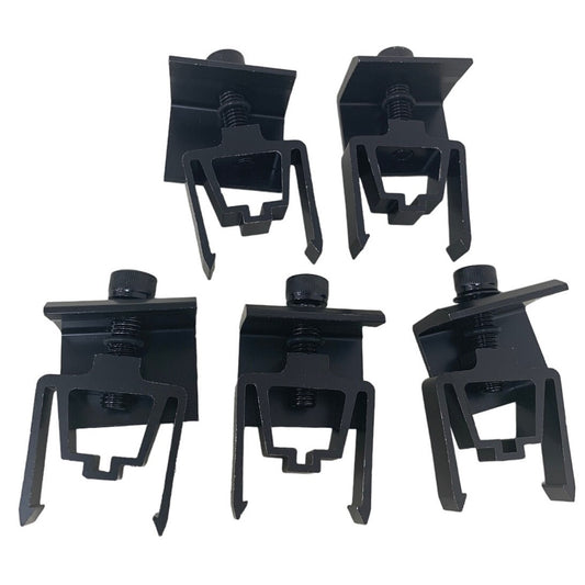 5 New Sunmodo SMR Pop-On Black K10418-BK3 Solar Panel Module End Clamps