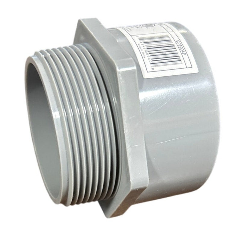 New Open Box Intertek 2" Gray PVC Male Adapter 502167 Model Number: BPF004F