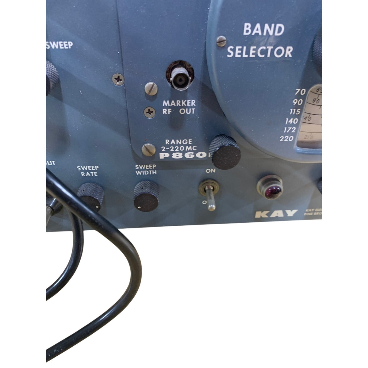 Kay Vari-Sweep 860E RF Sweeping Oscillator, 2–220 MHz, Vintage Untested