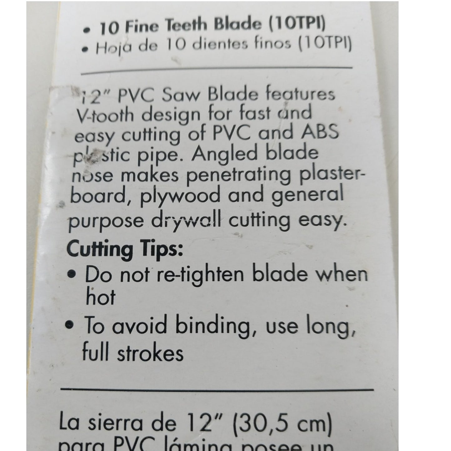 2 New King Innovation 12" 46331 PVC ABS Plastic Pipe Saw Replacement Blades